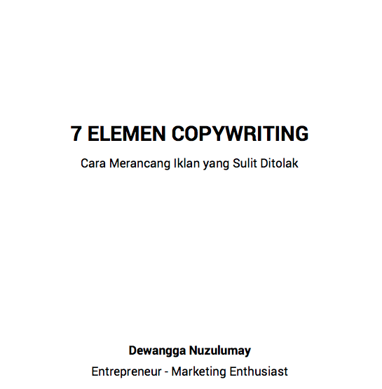 7 Elemen Copywriting